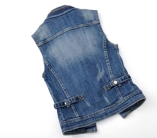 Chaleco vaquero de talla grande 4x Algodón para mujer, chaleco pantalón corto informal Delgado, chalecos Vaqueros, camisetas sin mangas