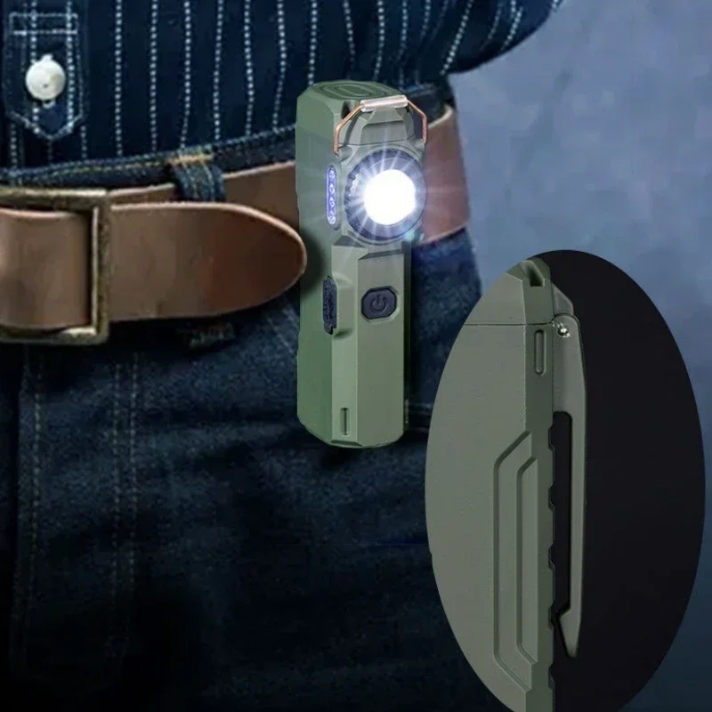 draussen winddicht und wasserdicht Dual Bogen Licht multifunktionale Taschenlampe Notlicht USB Schnellladung Licht Feuerzeug
