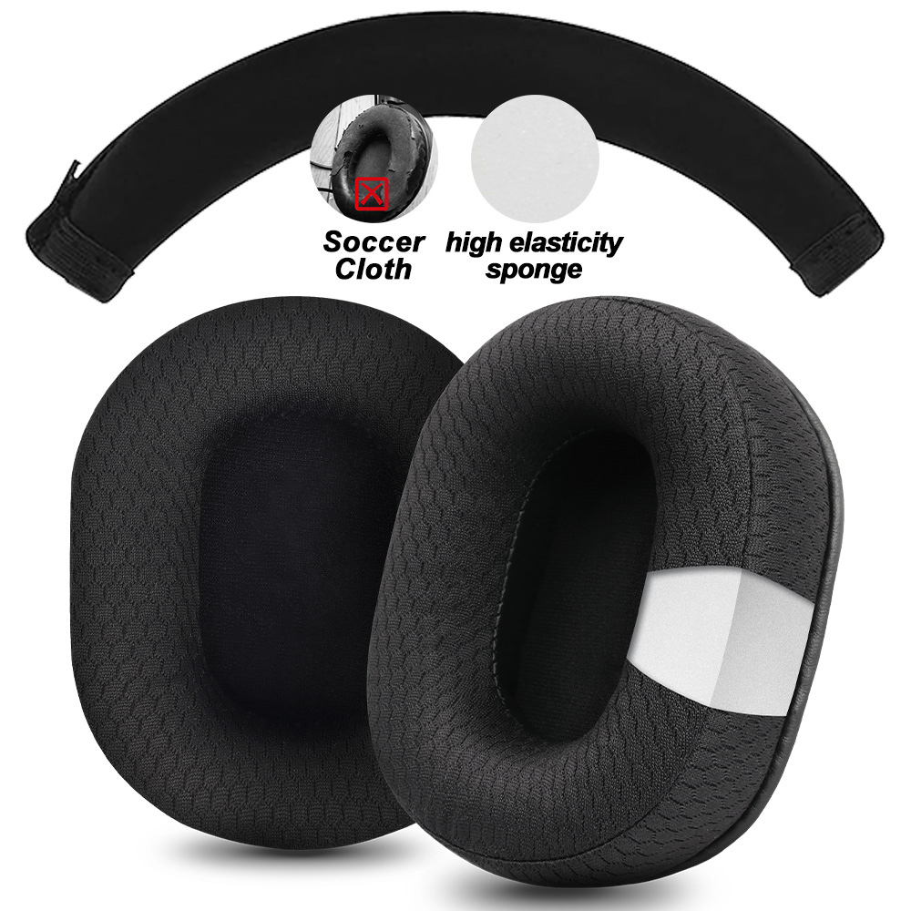 Replacement Foam Ear Pads for MCHOSE V9 S9 PRO,V9 PRO S9 PRO mchose x9 Headphones memory foam Earpads Protein Leather: Snow