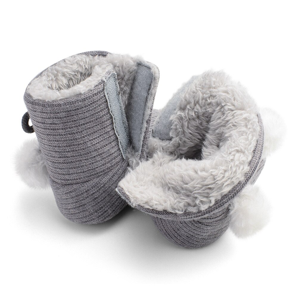 Kruleepo Herfst Winter Bal Top Baby Meisje Warme Schoenen Kinderen Jongen Verdikte Katoen Laarzen Kids Babyschoenen