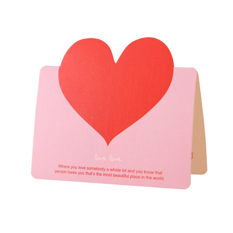 Love Heart Card Birthday Valentine's Day Greeting Heart Message Card Wedding Guest Cards: card9