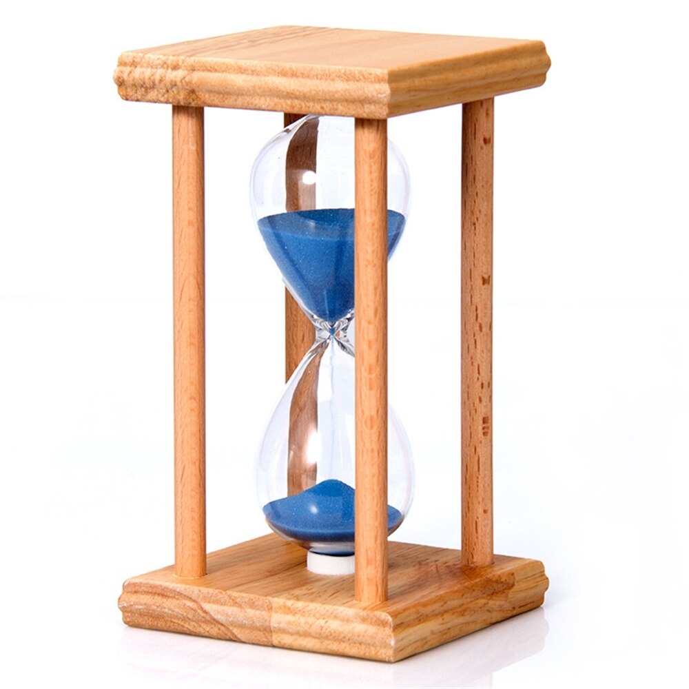 Reloj de arena nórdico de madera para niños, reloj de arena con temporizador, decoración para el hogar y la Oficina, adorno artesanal