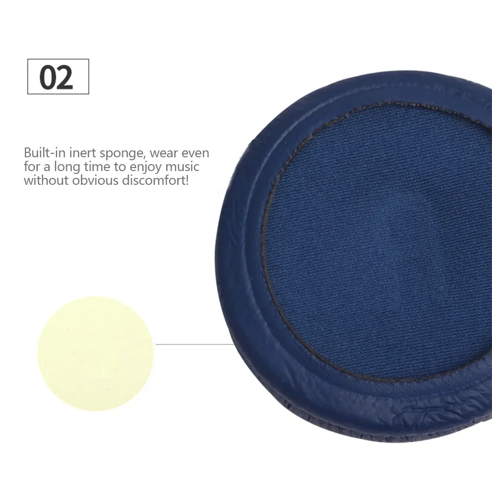 Housses de remplacement pour écouteurs en mousse de cuir, coussin, bandeau supérieur pour casque JBL JR300 T450BT T500BT Tune600, 70mm