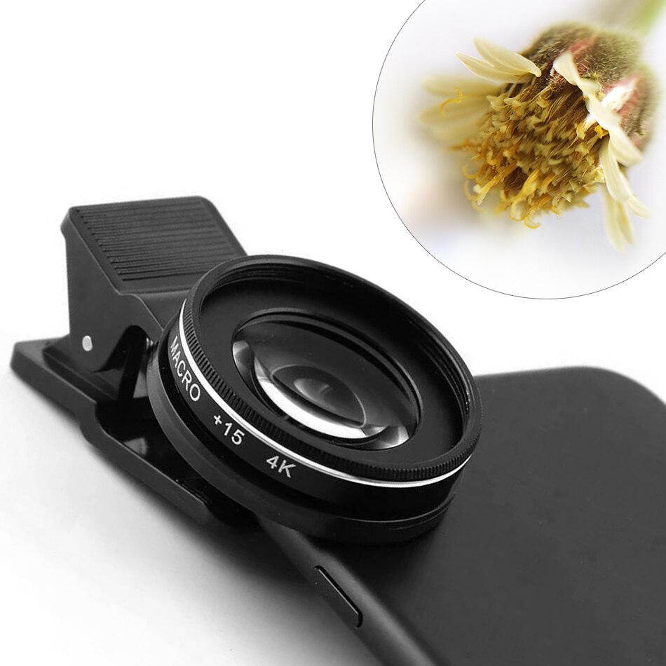 37MM 30X Makro Objektiv 4K HD Professionelle Fotografie Telefon Kamera für iPhone Xiaomi huawei Objektiv 15X Makro Objektiv für Smartphone