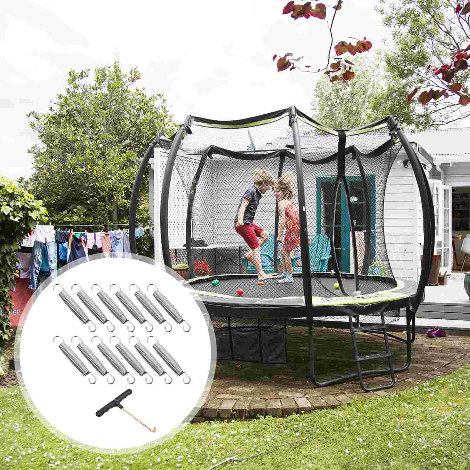 1 Set of Versatile Trampoline Springs Sturdy Extension Springs with Hook for Home