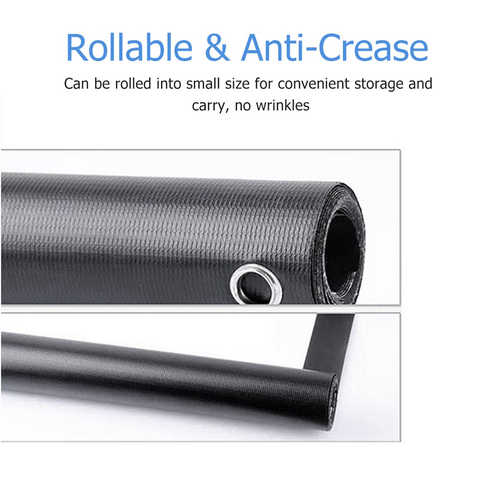 100 Inch Projector Screen 16:9 HD Portable Projection Screen Anti-Crease for Home Theater Outdoor Indoor Movies