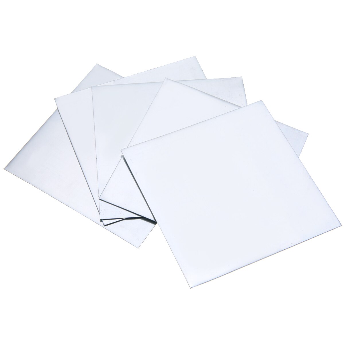 5pcs Hoge zuiverheid Zink Sheet Pure Zink Zn Plaat Plaat Metalen Folie 100mm x 100mm x 0.5mm Voor Power Tool Accessoires