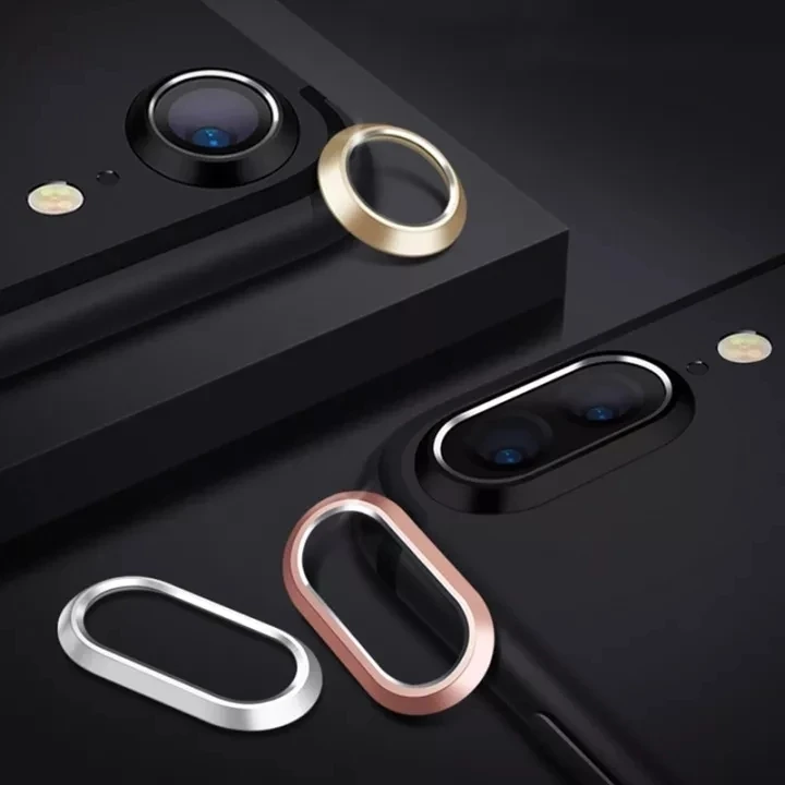 2 in 1 Metall Kamera Objektiv Schutz für iPhone 7 8 Plus X Objektiv Schutz Kreis Ring Abdeckung mit Gehärtetem glas Film für iPhone X