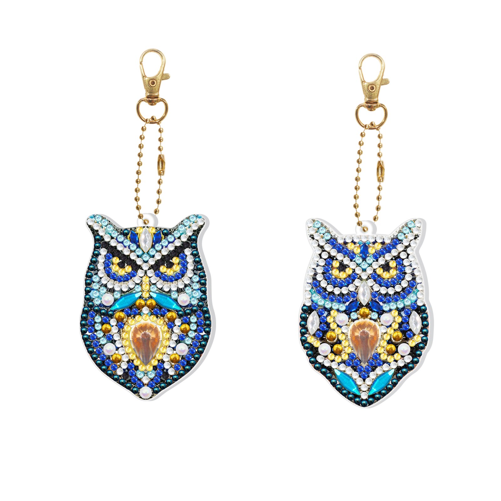 2 Pieces Of 5D Diamond Painting DIY Keychain Double Sided Full Diamond Butterfly Cake Luminous Pendant Bag Accessories Toys: DYSK13