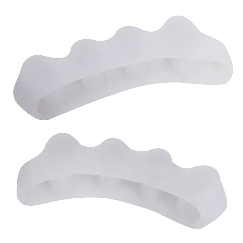 5 Holes Silicone Pedicure Foot Care Pedicure Tool for Legs Finger Toe Separator Divider Thumb Bunion Hallux Valgus Protector