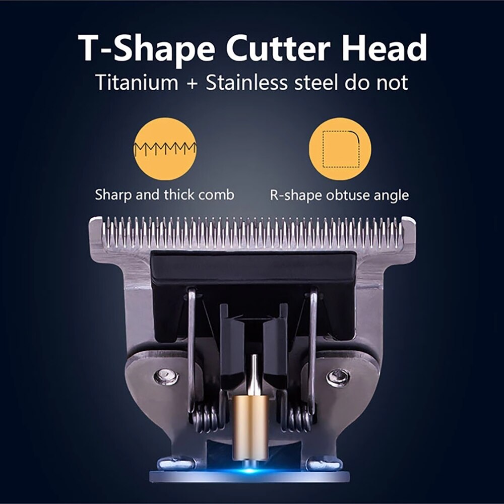 Hair Clippers USB Rechargeable Baldheaded Electric Trimmer Men Barber Cutting Machine Cordless Shaver Battery