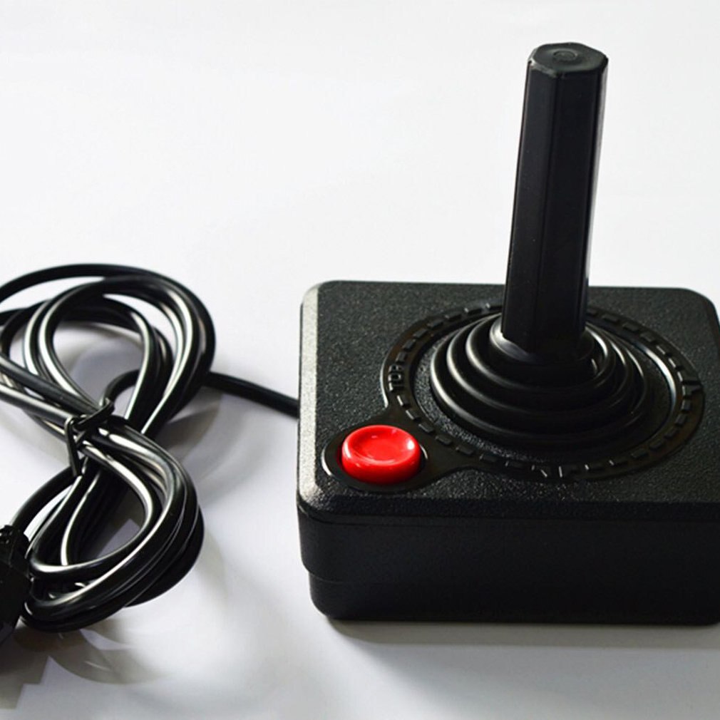 Verbeterde 1.5M Gaming Joystick Controller Voor Atari 2600 Game Rocker Met 4-Weg Hefboom En Enkele Actie Knop retro Gamepad