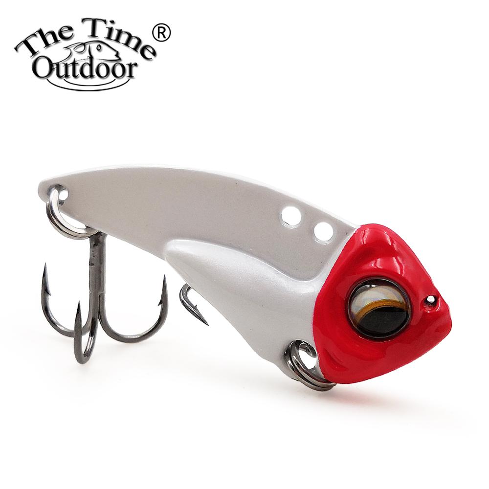 2 pièces/boîte le temps métal Vib MZ45 naufrage Vib lame leurre pêche artificielle Wobbler Vibration appâts pour brochet bar truite poisson
