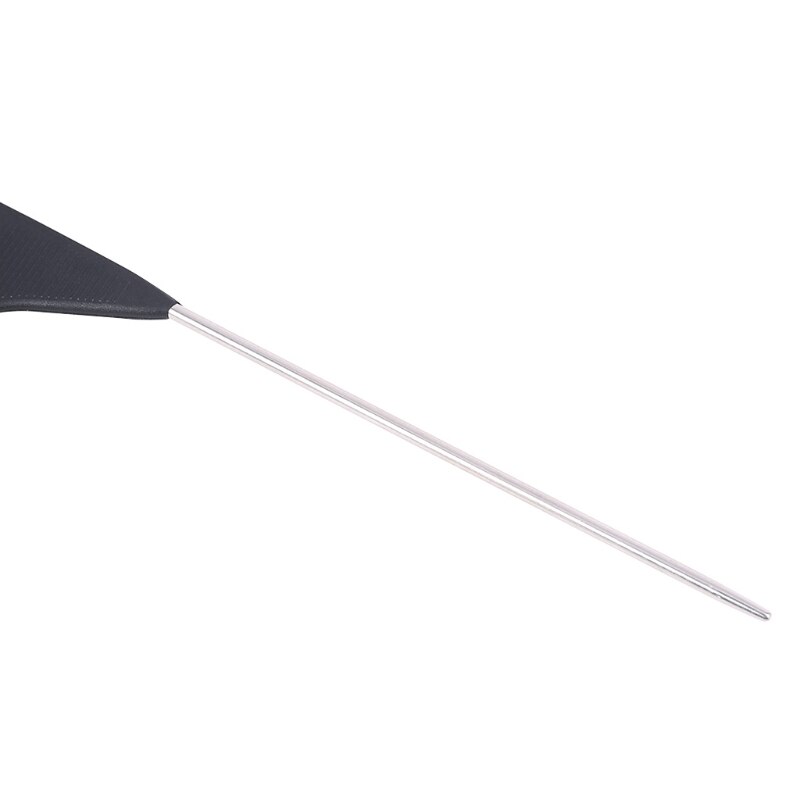 Peine de dientes finos negro de novedosa, Pin de Metal, peinado antiestático, peine de cola de ratón, utensilios de belleza y estilismo