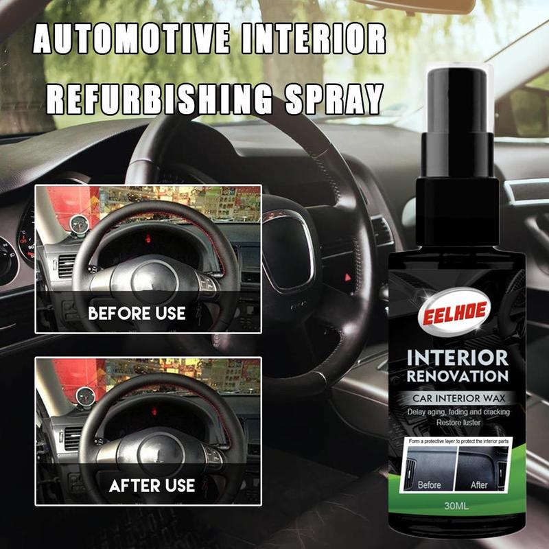 Bil interiør renovering spray auto bil interiør rengøringsværktøj multifunktionelt voksdæk dedikeret renoveringsmiddel