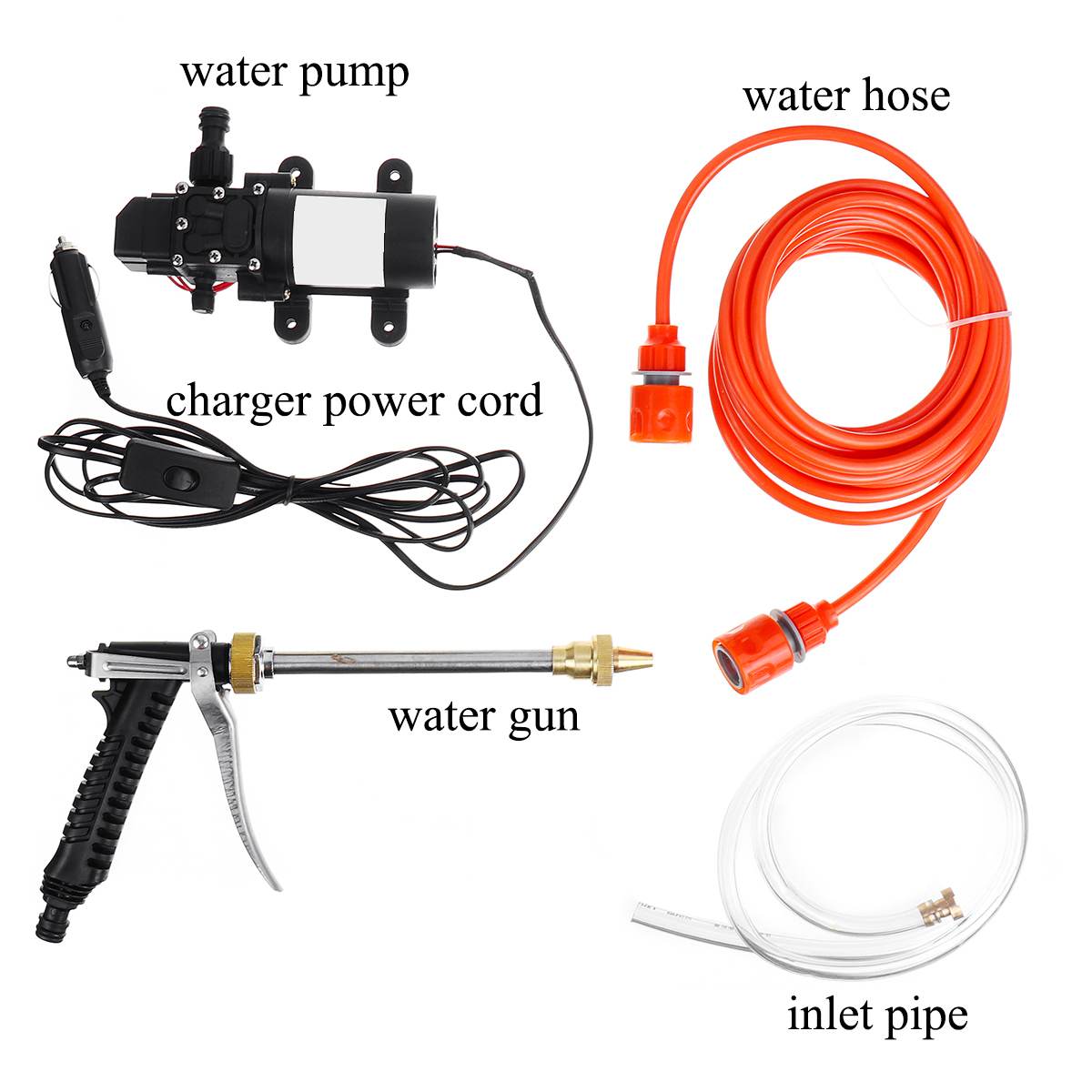 12V 100W High Pressure Car Cleaner Car Washer Guns Pump Electric Cleaning Auto Device Car Care Portable Washing Machine