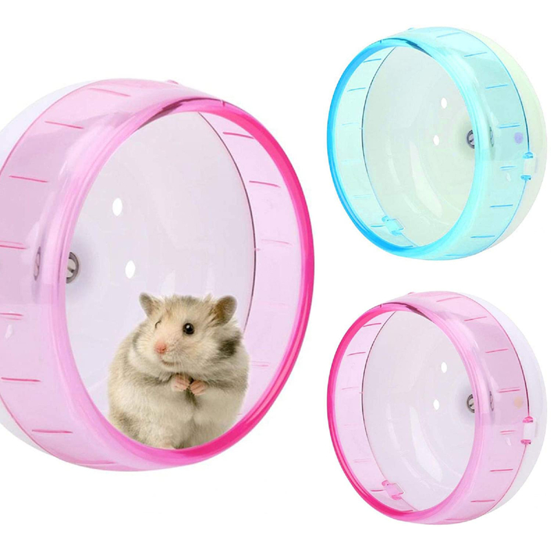 Funny Hamster Wheel Toy Silent Runner Spinner Exercise Running Wheel Small Pets Plastic Silent Roller Exercise Wheel Cage Toy