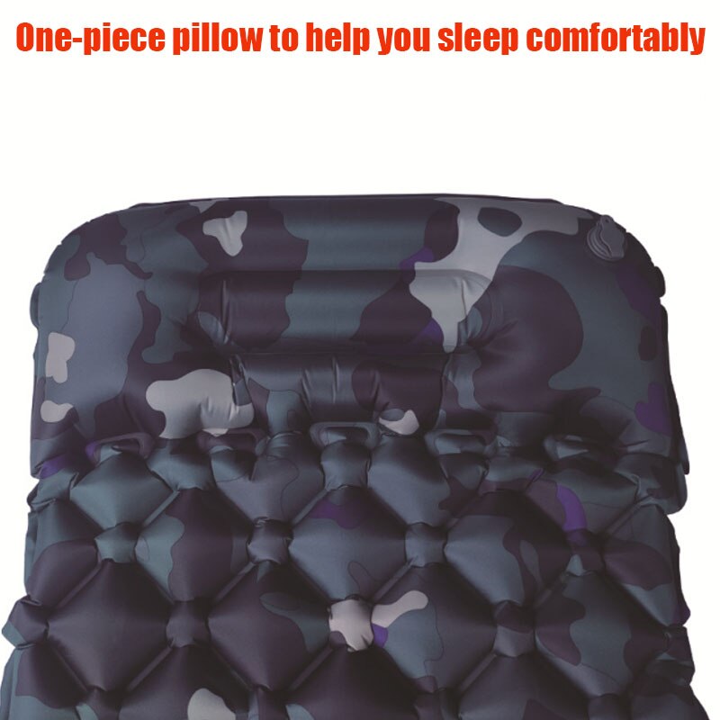Innovative Sleeping Pad Fast Filling Air Bag Camping Mat Inflatable Mattress with Pillow Life Rescue Cushion Pad Camping Bed