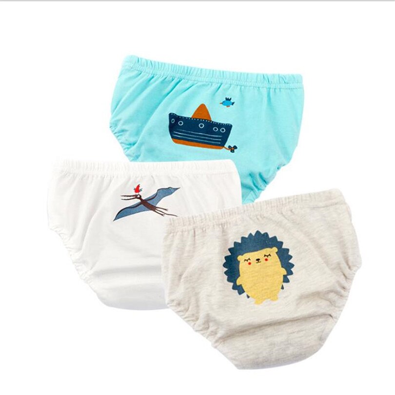 Kids Undwewear Katoenen Baby Slipje Meisje Peuter Baby Baby Meisjes Jongens Ondergoed Shorts Cartoon Kinderen Slips 3 Stks/set