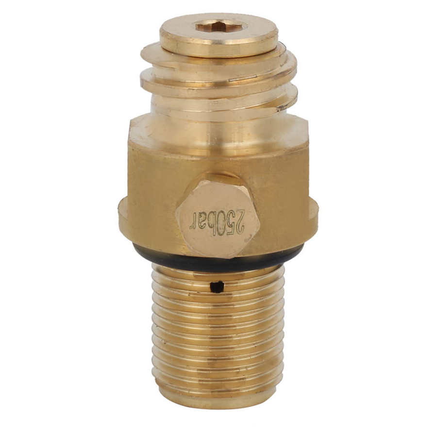 CO2 Valve Adapter CO2 Valve Adapter Thread Converter Replacement Part Brass M18 x 1 5 for Water Machine CO2 Valve