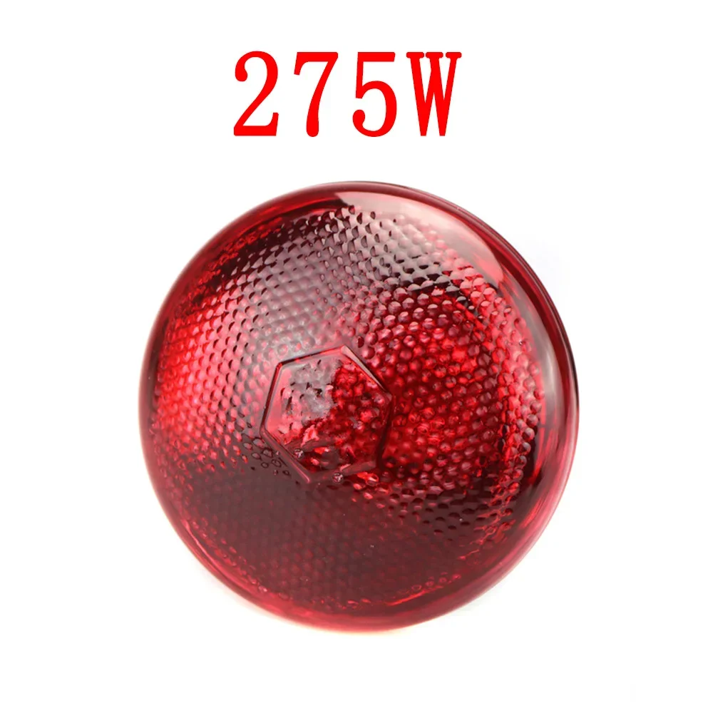 Bombilla calefactora para aves de corral de 220V, 100/150/200/275W, aislamiento térmico infrarrojo para reptiles, plantas, anfibios, mascotas, ganado y aves de corral: plum