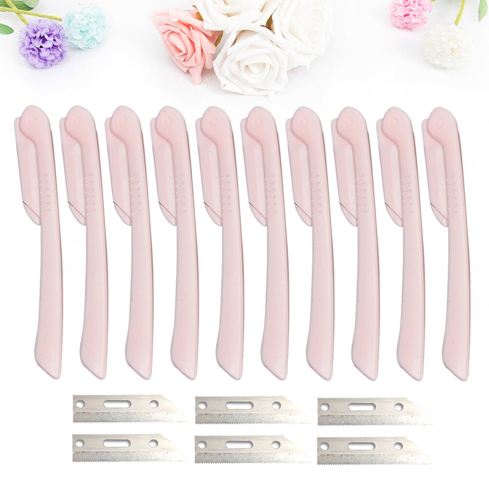 10pcs Trimmer Durable Razor Trimmer Shaver with 6pcs Blads for Girls
