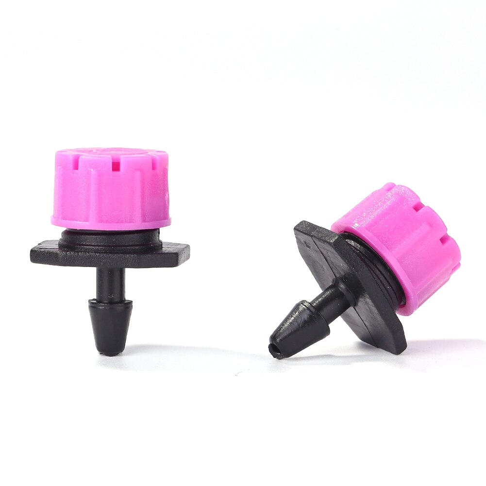 100pcs Adjustable Water Dropper Micro Flow Irrigation Hose Drip Head Kit