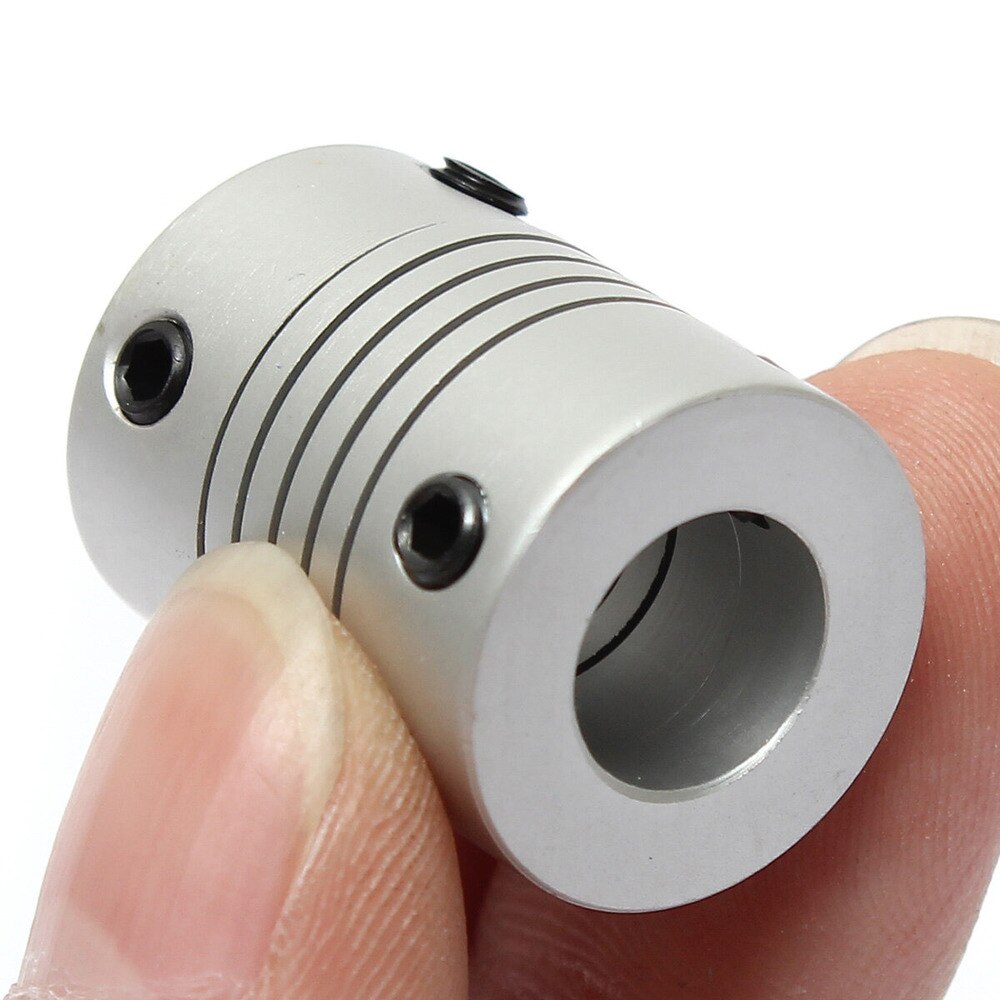 Justinlau 8Mm X 10Mm Aluminium Flexibele Askoppeling OD19mm X L25mm Cnc Stappenmotor Koppeling Connector