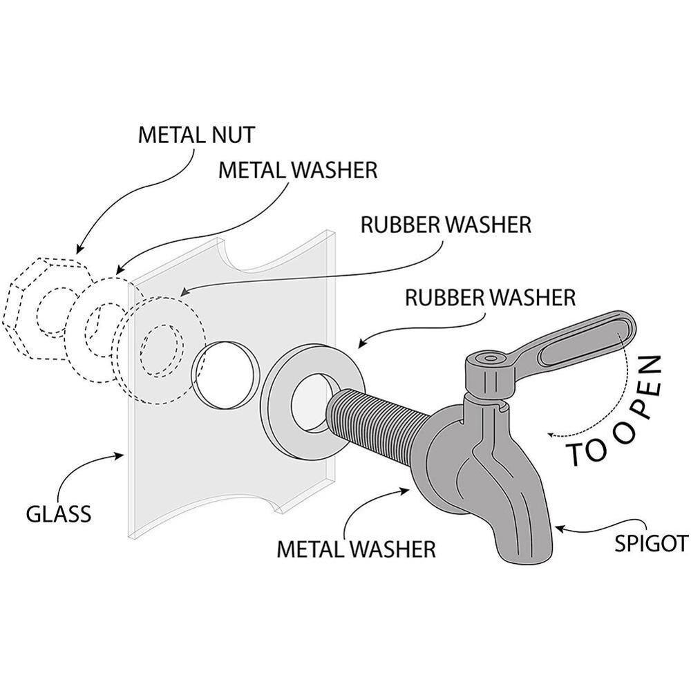 16mm Beverage Wine Barrel Faucet Drink Dispenser Tap Coffee Water Juice Silver Faucet Taps Steel Spigot B6Y3