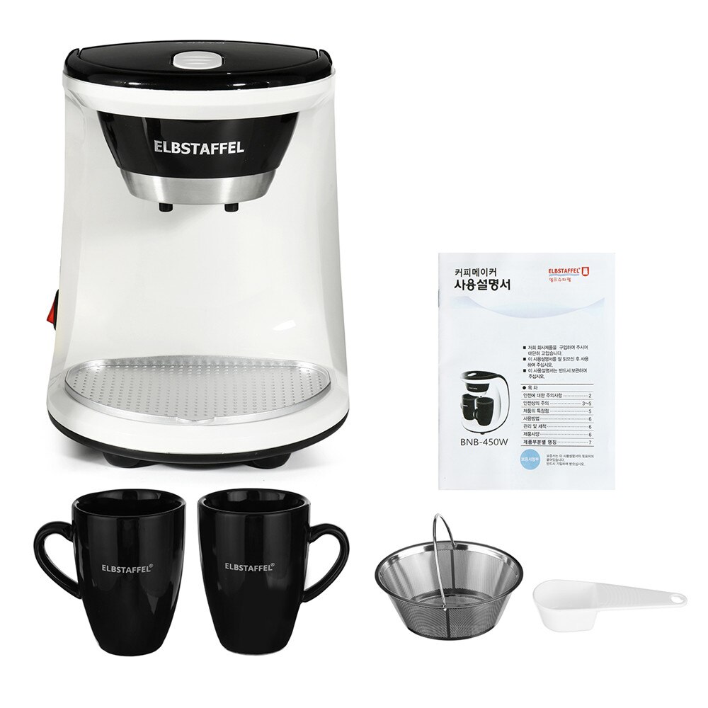 450w casa elétrica gotejamento máquina de café auto dupla xícara máquina de café dupla-uso americano máquina de chá de café 110v/220v: B Dual cups  220V