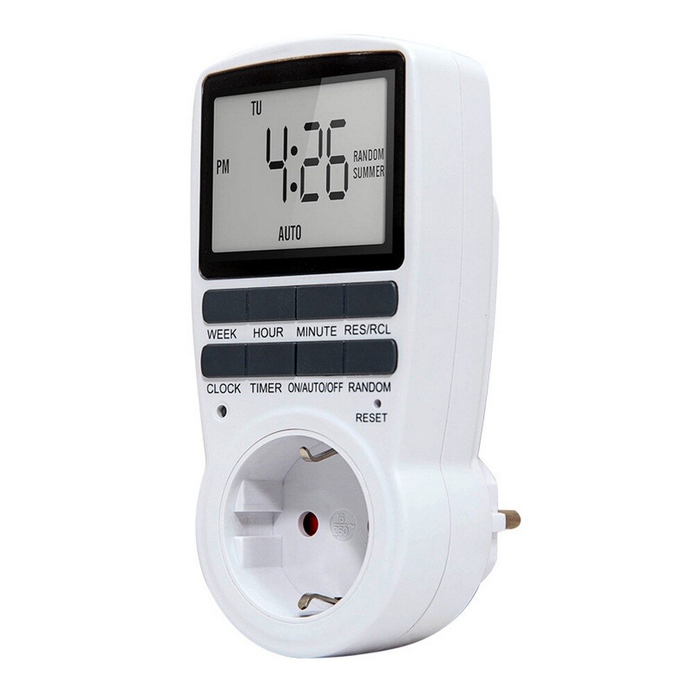 Elektronische Digitale Timer Watt Meter Wattmeter Strom Kwh Energie Monitor Meter Sauerei 230V 50Hz 7DayOutlet Energie Analyzer