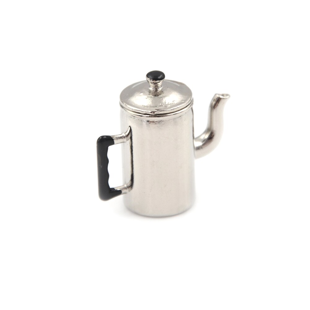 Casa delle bambole Mini Pot Caldaia Pan con Coperchio Bollitore Da Cucina Gioco di Casa di Bambola In Miniatura di trasporto Utensili Da Cucina di Cottura Ware Giocattolo Accessori