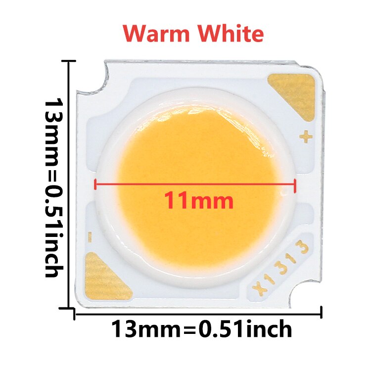 10 Uds Chip COB 3W 5W 7W 10W 12W 15W 18W 300mA 1313 cuentas de luz LED de cristal Bridgelux integradas para focos de techo de bombilla LED: Verde militar / 50 W