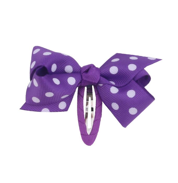Boutique points cheveux noeud clips enfants filles pince à cheveux Barrattes cheveux arcs pinces à cheveux BB clips cheveux accessoires chapeaux: plum