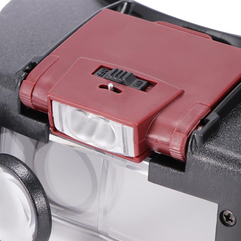 Loupe Microscope Helmet Style Magnifier Glass Magnifying Glasses Lupas Con Luz LED lights Reading or Repair Use