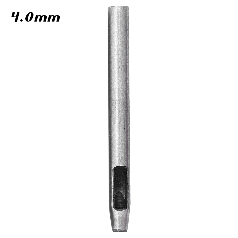RORGETO Hole Hollow Punch Leather Hole Punch Cutter 0.5mm-5mm Belt Punch Round Hollow Hole Steel Belt Watch Band Puncher: 4mm