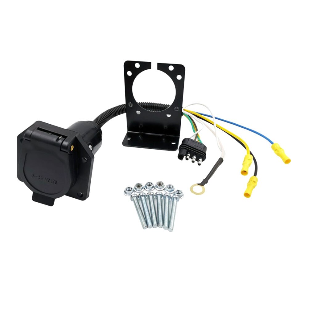 1Pcs Trailer Socket 4Pin to 7Pin Plug Converter Trailer Socket for Caravan A30