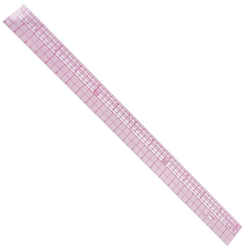60cm Graph Ruler Transparent Straight Ruler Clothing Tailor Ruler H8097