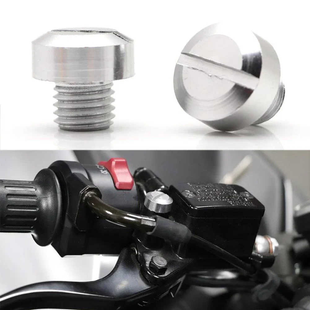 2Stck Motorrad M8 M10 CNC Aluminium M8 Rückspiegel See Stecker Schrauben Rückspiegel Anti-Rost Halfter