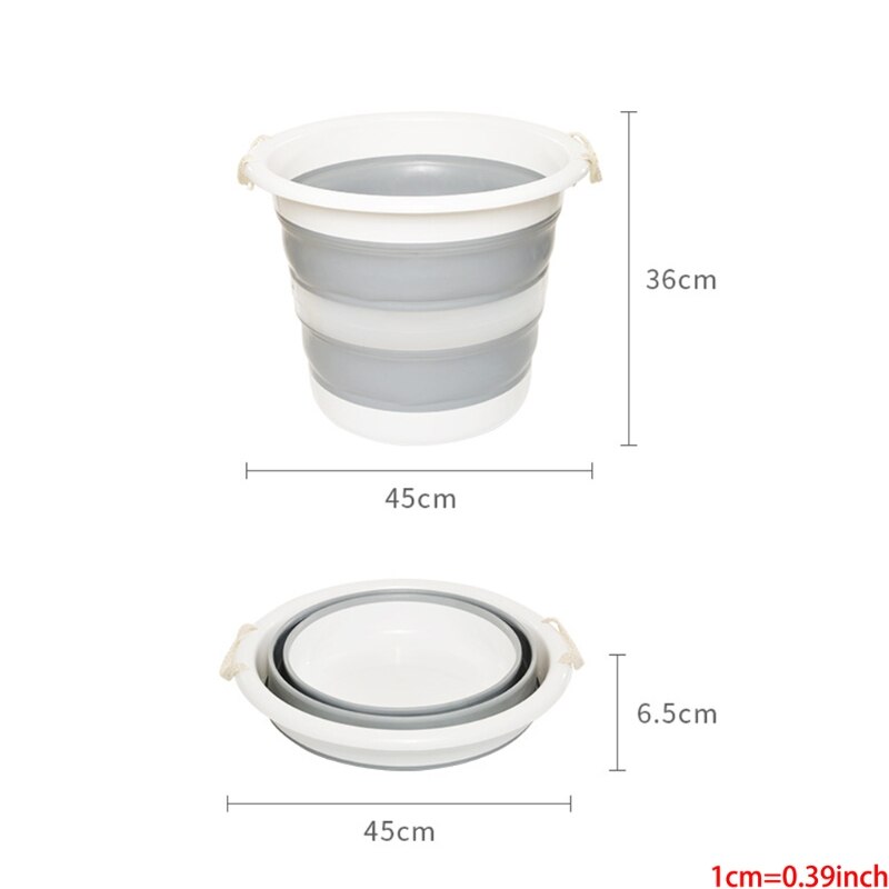 30L Collapsible Bucket Portable Folding Water Container Space Saving Buckets