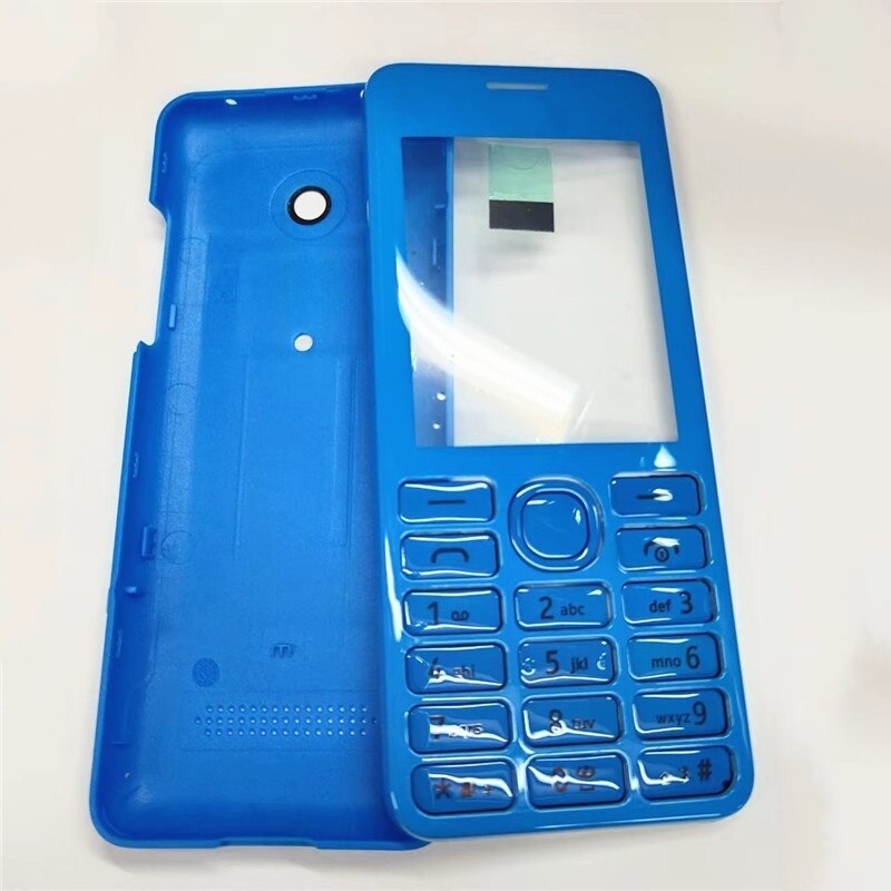 Original For Nokia Asha 206 2060 Housing Cover Door + Battery Back Cover+Keypad