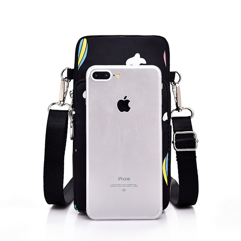 Mobile Phone Pouch for iPhone X XR XS 7 8 6 6s Plus Wrist Bag for iPhone 11 Pro Max Ladies Girl Shoulder Small Bags Case
