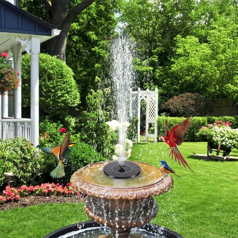 Garden Decoration Outdoor Solar Fountain Water Fountain Pool Pond Waterfall Fountain Bird Bath Solar Powered Fountain