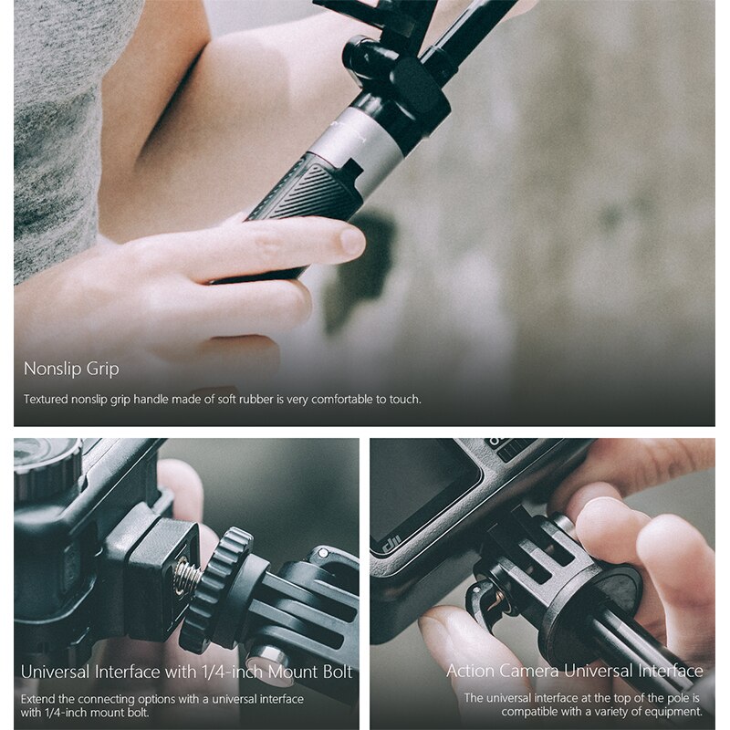 PGYTECH Vlog Phone Pole Plus - Selfie Stick Tripod Mount - Extendable for iPhone Android Smartphones