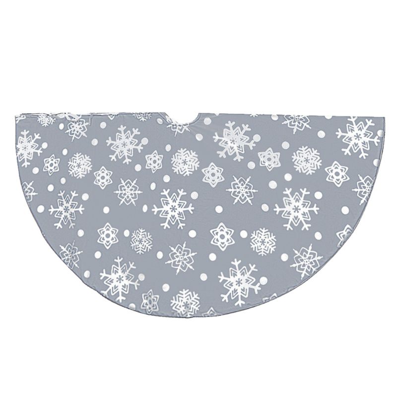 48 Inch Sneeuwvlok Ornament Kerstboom Rok Base Floor Mat Cover Decoraties