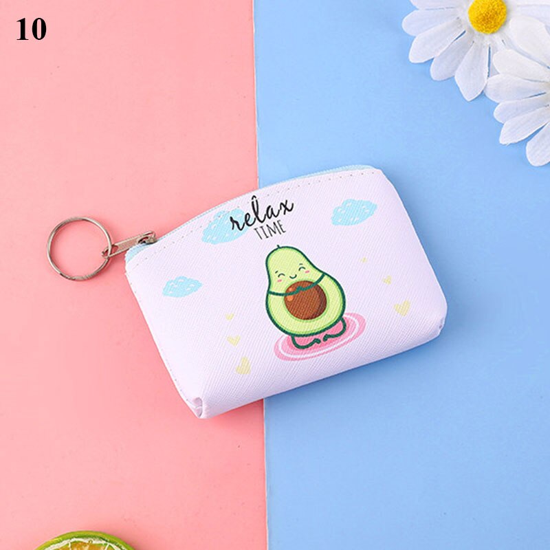 Tecknade djur panda hund katt kvinnor myntväska bankkortsväska mini söt dragkedja djur tjejer myntplånbok usb-kabelväska nyckelhållare: 10