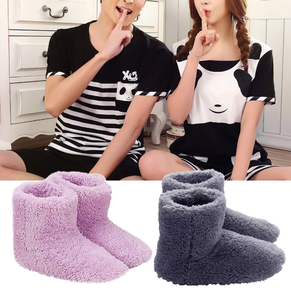 Usb Verwarmde Warme Voeten Dikke Flip Flop Warmte Pads Warm Voetverzorging Schat Warmer Schoenen Winter Warming Pad Verwarming Inlegzolen 5V Heater