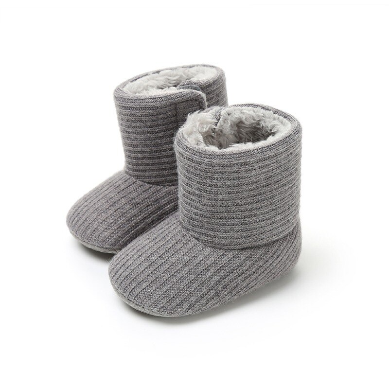 Baby Warmte Warming Schoenen Baby Laarzen Meisje Winter Laarzen Winter Grondwet Ketting Kleur Paars: Donkergrijs / 3