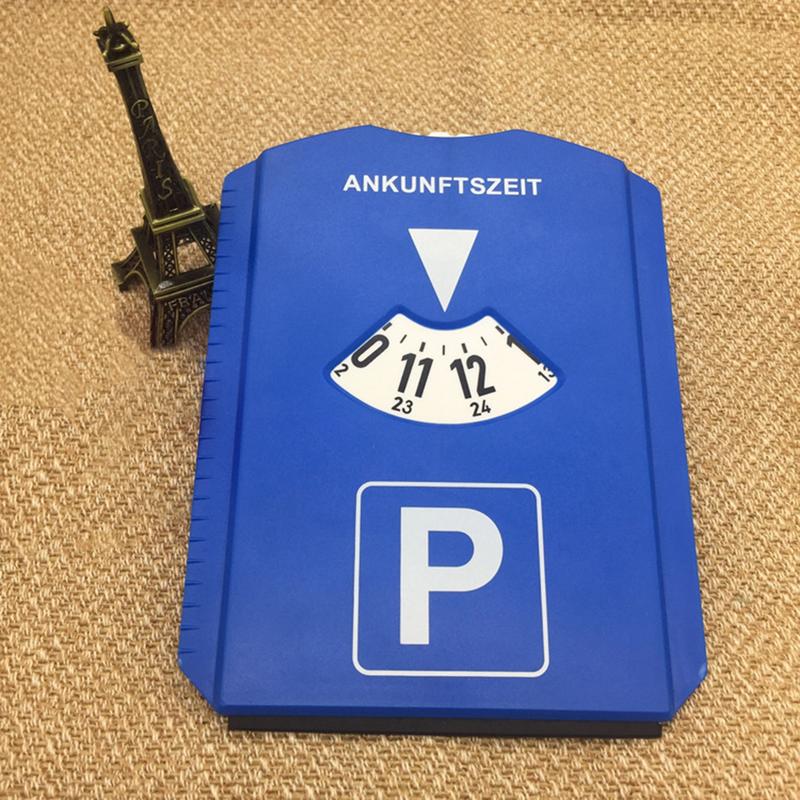 Outil de temps de stationnement d'affichage en plastique de signe de stationnement multifonctionnel de minuterie de disque de voiture avec des accessoires automatiques de pelle à neige