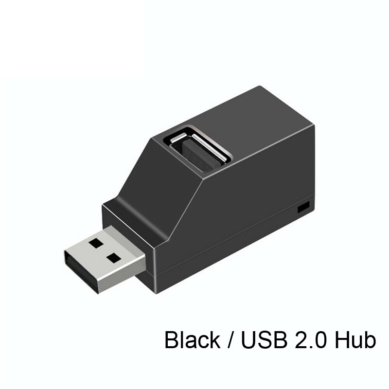 Multi-port USB 3,0 3 Port Universal USB Adapter High Speed U Disk Reader HUB Extender OTG Box für iPhone Xiaomi Samsung Computer: Black USB 2.0 HUB